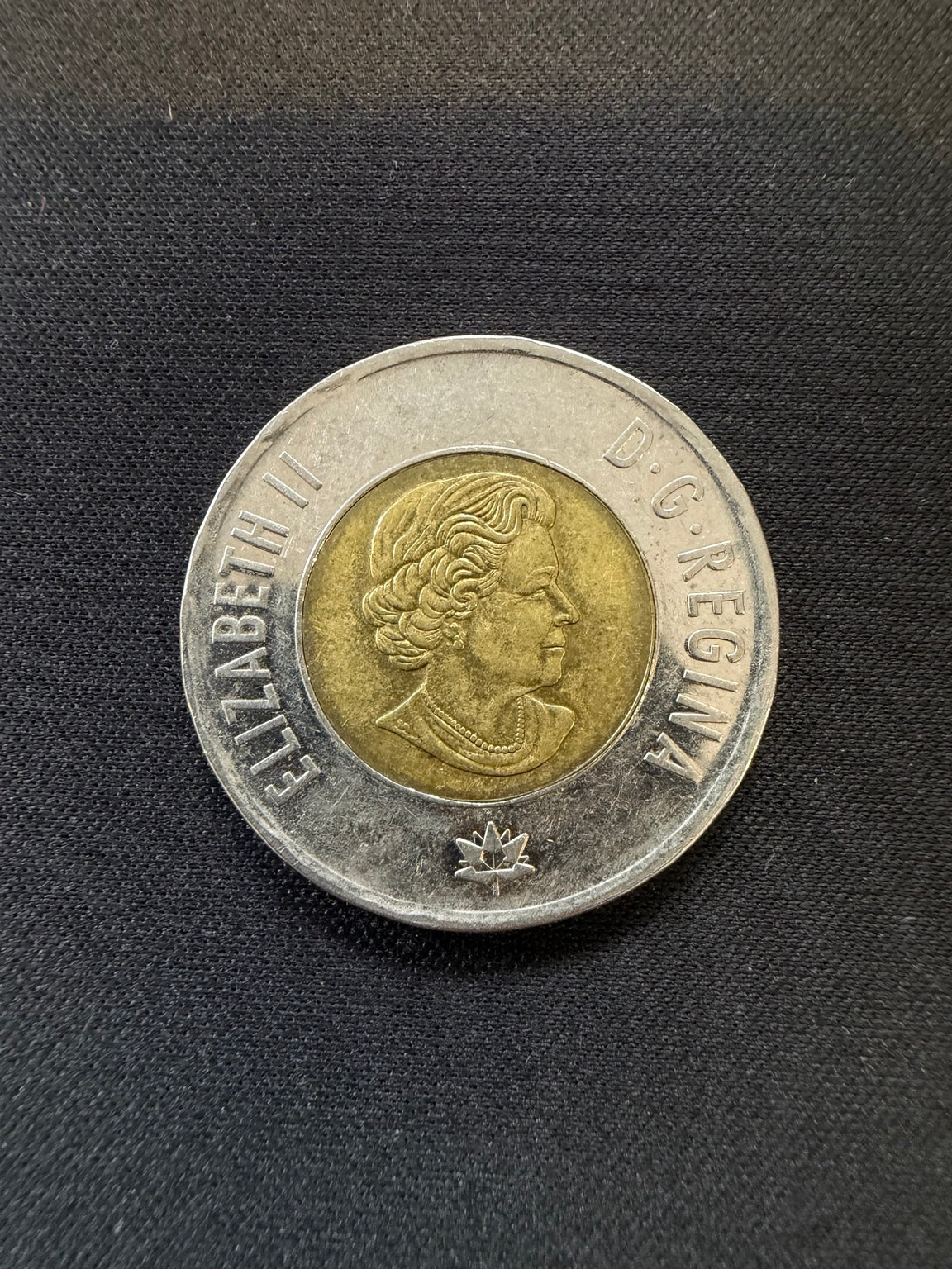 2017 Dance of the Spirits uncolourized toonie obverse, representative circulated coin