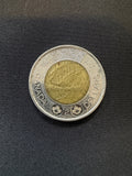 2017 Dance of the Spirits uncolourized toonie reverse, representative circulated coin