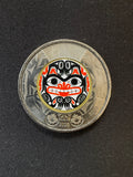 2020 Bill Reid colourized toonie reverse, representative circulated coin