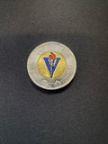 Representative 2020 Victory colourized circulated toonie, reverse