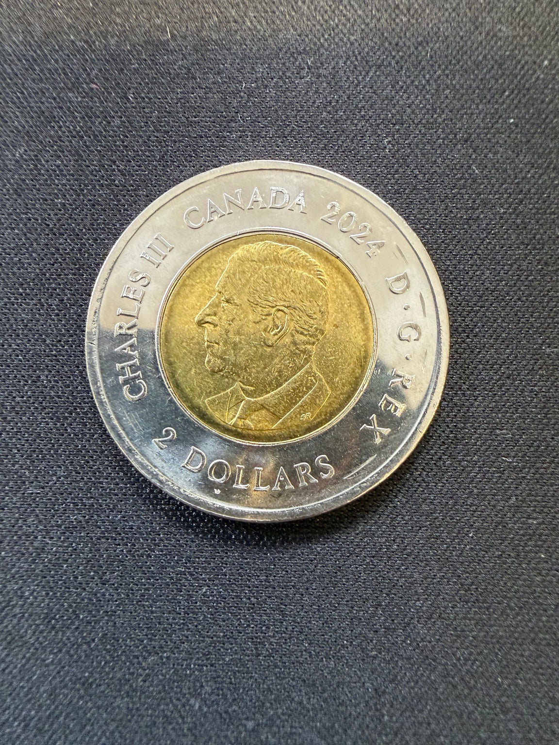 2024 Inuit Nunangat uncolourized toonie obverse, representative circulated coin
