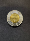 Representative 2025 Tomb of the Unknown Soldier uncolourized circulated toonie, reverse