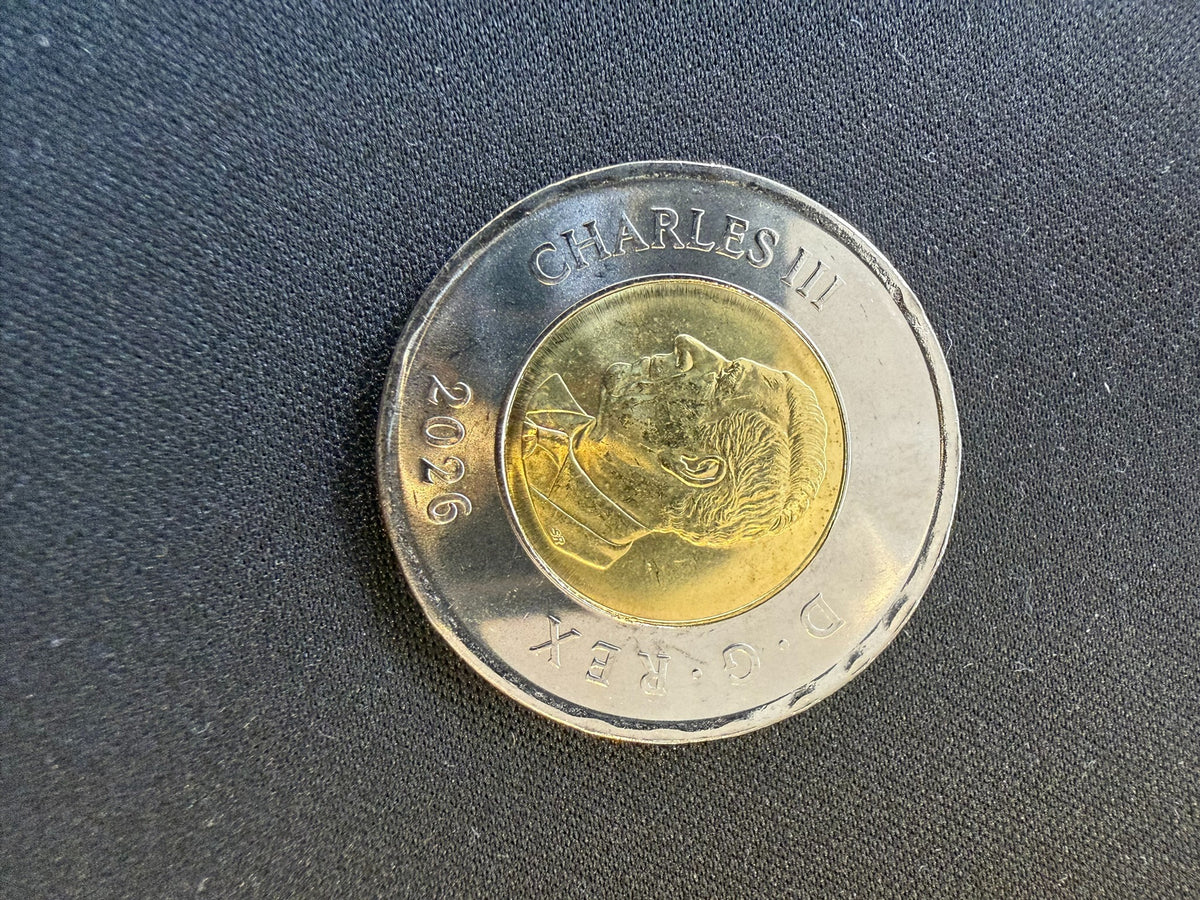 2026 toonie obverse with King Charles III