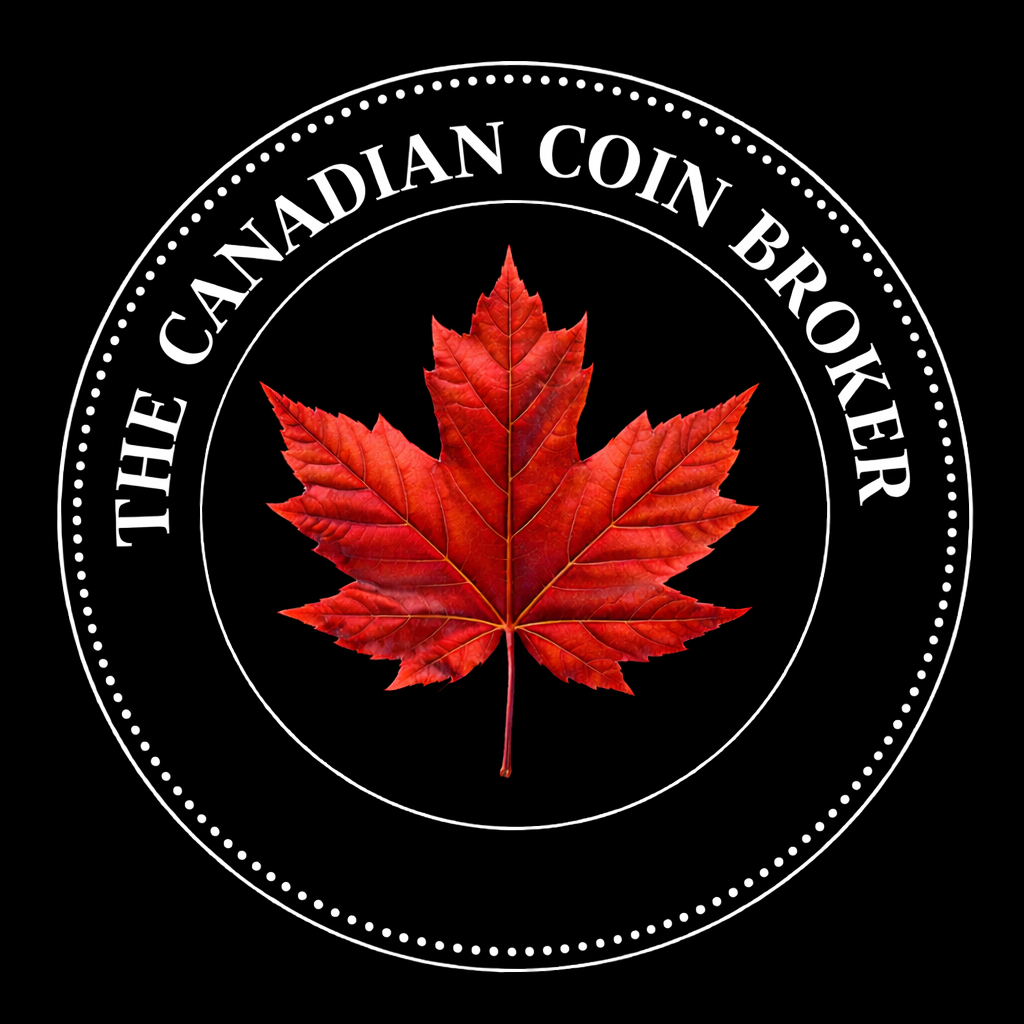 The Canadian Coin Broker red maple leaf logo
